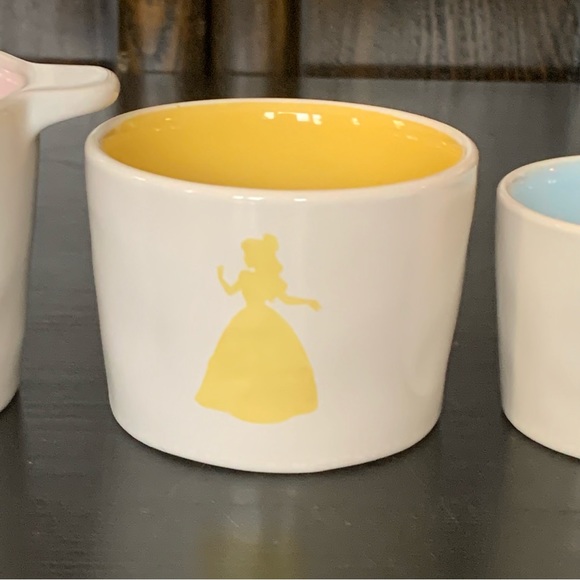 Rae Dunn Disney Princess Silhouette Ceramic Measuring Cup Set - Picture 11 of 15